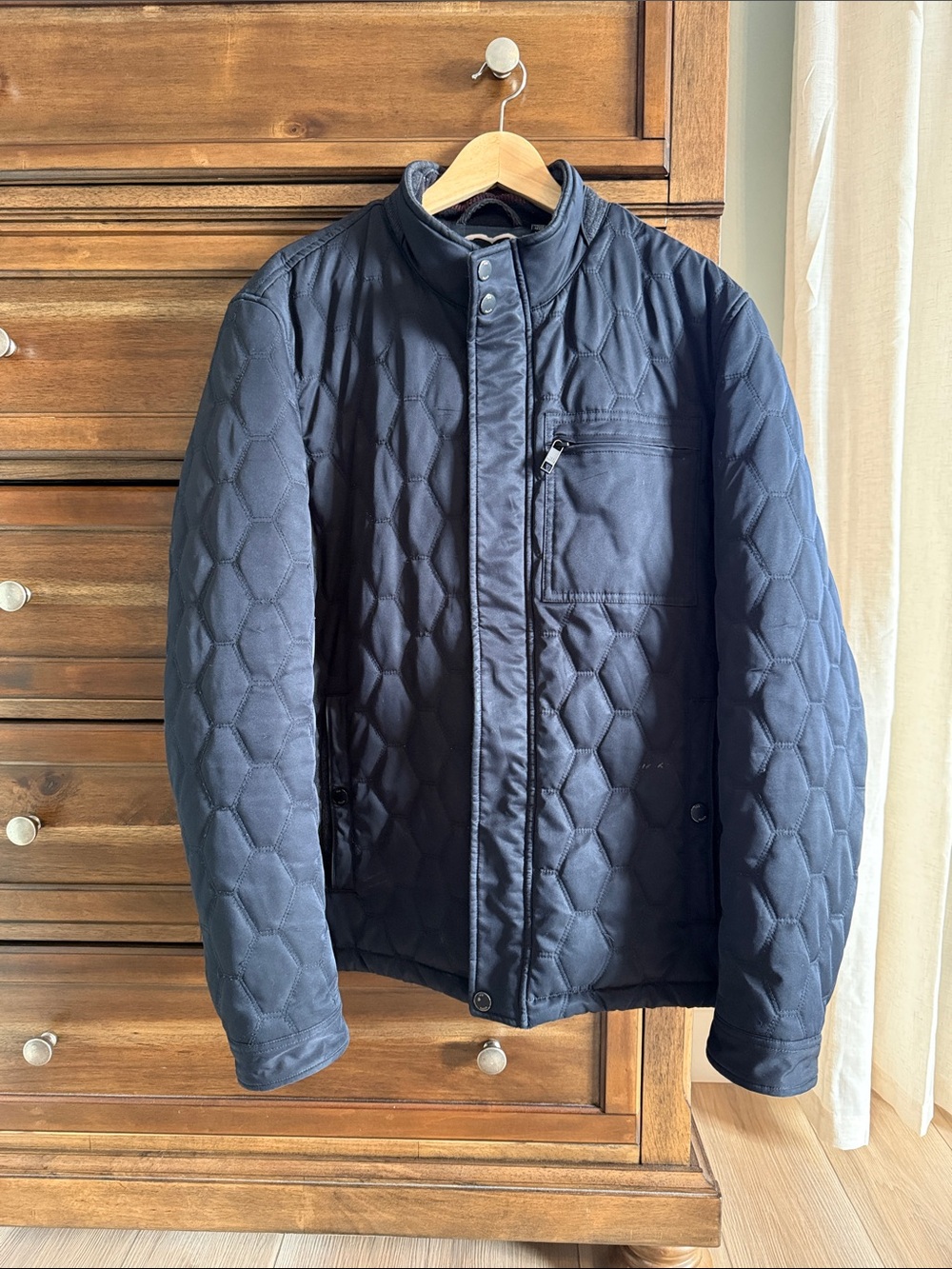Men’s Ted Baker Dark Navy Quilted Jacket